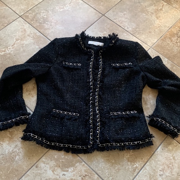 *HOST PICK* Boston proper jacket sparkles with chain detail - Picture 16 of 16